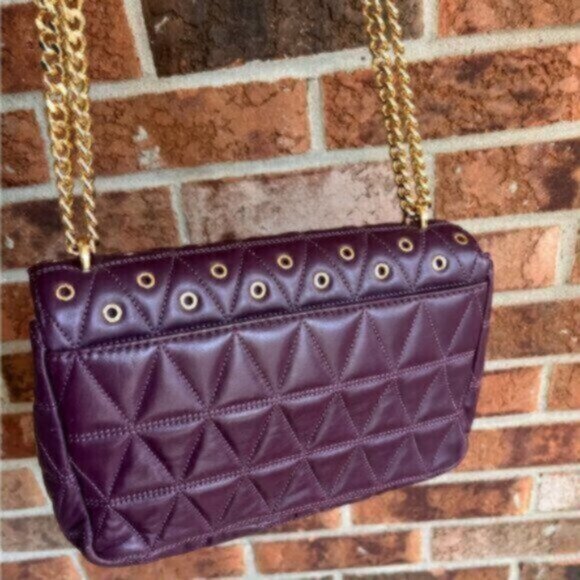 Michael Kors * quilted crossbody satchel bag purse handbag EUC - Picture 4 of 16